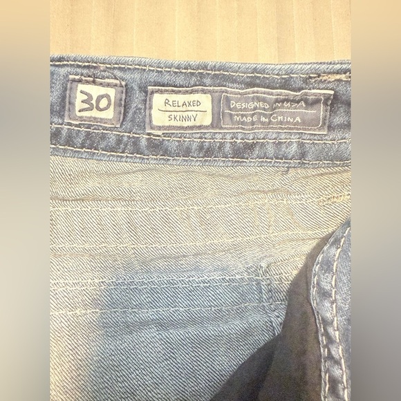 Miss Me Blue Relax Skinny Jeans with Embellished Pockets - Picture 8 of 12
